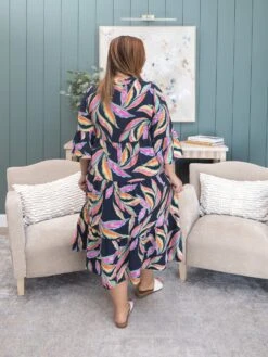 Layered Midi Dress With Front Buttons By DD Design | S-3XL -Discount Divas Shop 1951148fb1d09dbc30102172195ced3a