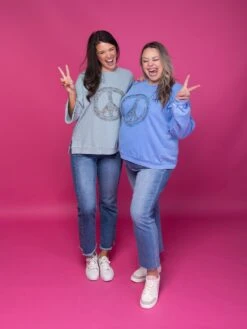 Peace Sign Washed Terry Pullover | S - L -Discount Divas Shop 1PUkI7SRx6tQuZtE0UKqOvouQiVLm8QnFl4NMFzj