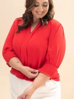 Airflow Split Neck Boxy Cut Top | S-L Americana -Discount Divas Shop 1a3f0ba7132da2590e716c62699f6a91