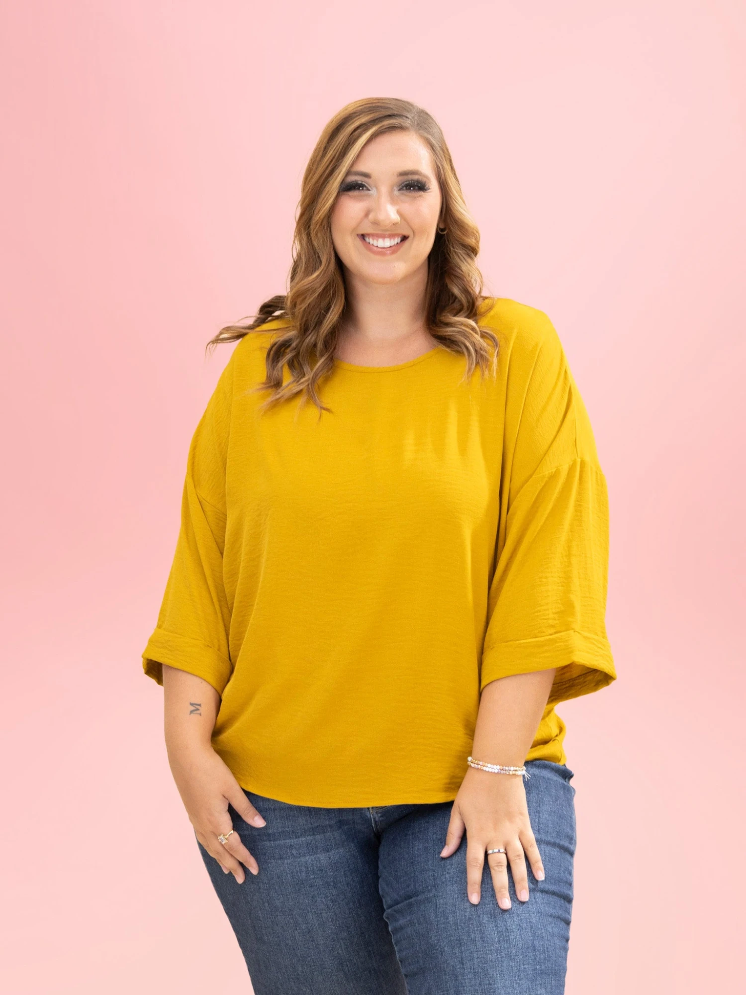 Airflow 3/4 Cuff Sleeve Top By DD Design | S-3XL 11 Airflow 3/4 Cuff Sleeve Top By DD Design | S-3XL - Image 11