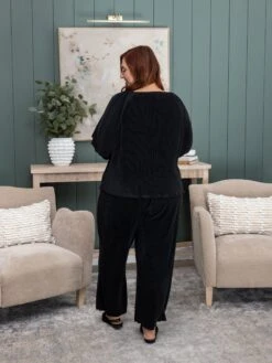 Pleated 3/4 Sleeve Tie Keyhole Top | S - L Set W/ Sku55129 -Discount Divas Shop 1b526047be4a7d8dd9267c755ac531ff