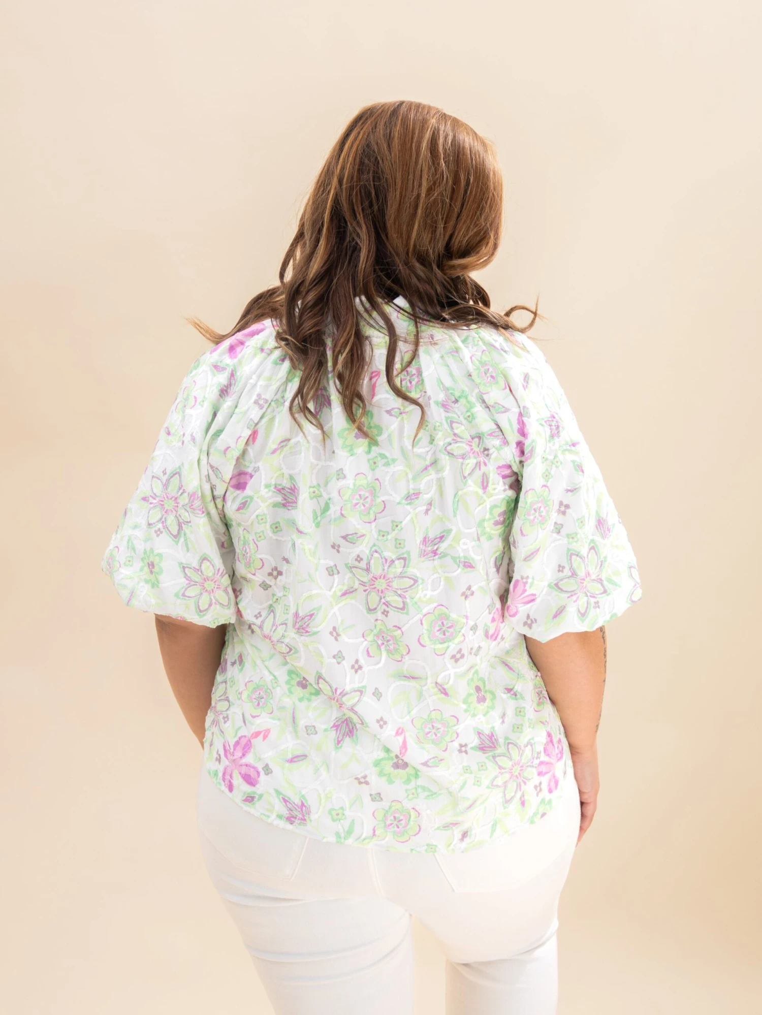 Short Sleeve V Neck Printed Top | S-L 7 Short Sleeve V Neck Printed Top | S-L - Image 7