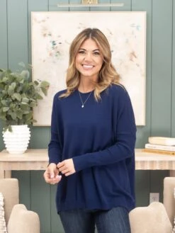 Round Neck "Perfect Knit" Tunic Sweater By DD Design | S/M - 2X/3X -Discount Divas Shop 1bf28e8c54b8fccbd547645b17f6ffea