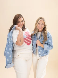 Judy Blue All Over Star Print Denim Jacket | S-3XL -Discount Divas Shop 1bf45036dc7d86d56ce4e49054828100