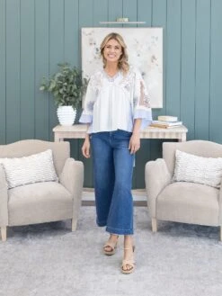 Embroidered Detail Cotton Gauze Baby Doll Top | S - L Easel 11 Embroidered Detail Cotton Gauze Baby Doll Top | S - L Easel -Discount Divas Shop 1cd4589b6decedb217150f5e1f078310