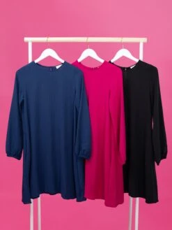 Airflow Long Sleeve Woven Mini Dress | S - 3XL Unopened