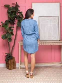 Button Down Tencel Shirt Dress | S - L -Discount Divas Shop 1e23dabbcd739d92d8c1bf7205eddf67