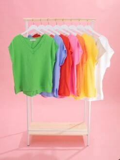 Gauze V-Neck Short Sleeve Top By DD Design | S-3XL -Discount Divas Shop 1e5bf4ad8a6e153b7a3a5b5e42b6f97f