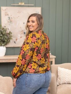 Amalia Floral Print Tie Neck Top | S - XL 6 Amalia Floral Print Tie Neck Top | S - XL -Discount Divas Shop 1e6256140bbf97d6bccc88a579e8d012