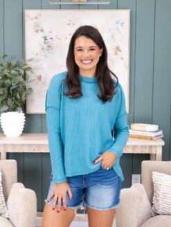 Zenana Ribbed Luxe Hacci Hi-Low Sweater | S/M-2X/3X -Discount Divas Shop 1fcad13cc76a59ccc2b7b98a78a910a9