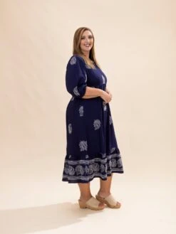 Embroidered Collared Midi Dress | S-L 9 Embroidered Collared Midi Dress | S-L -Discount Divas Shop 20d43f59a609d43b0c25615c8522051a