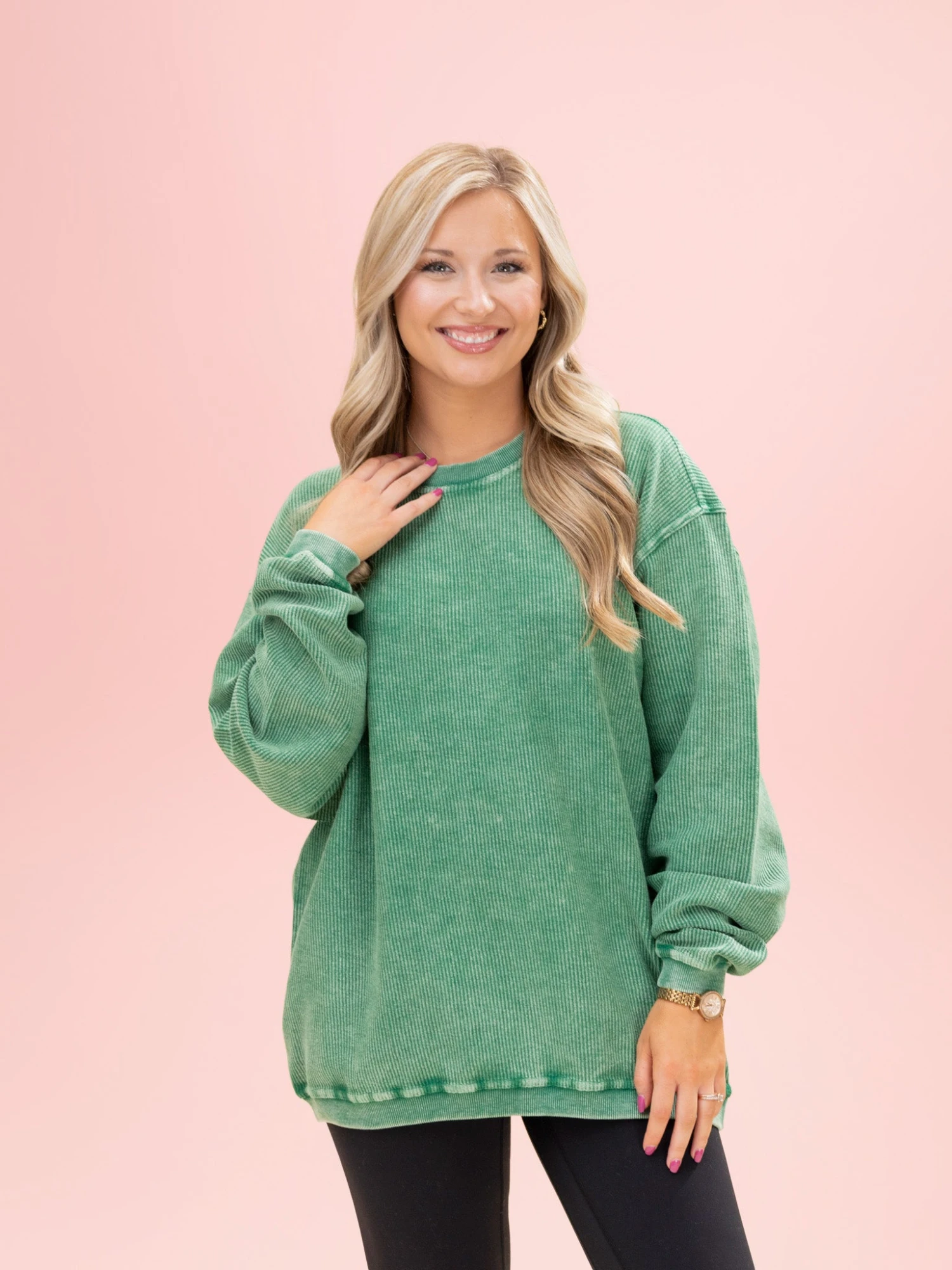 100% Cotton Washed Ribbed Pullover By DD Design | S-2X 6 100% Cotton Washed Ribbed Pullover By DD Design | S-2X - Image 6