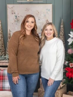 Boucle Yarn Crewneck Sweater | S - XL Staccato