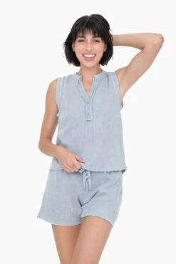 Mono B Distressed Mineral-Washed Tank Top | S - L