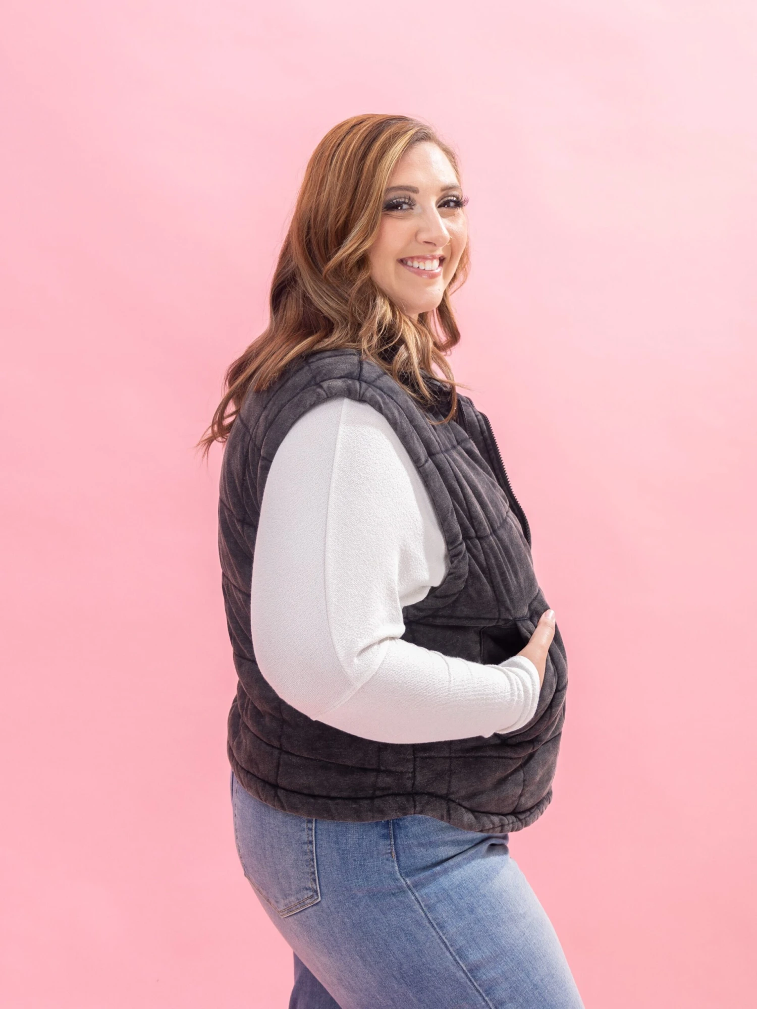 Washed Soft Quilted Vest By DD Design | S-3XL 7 Washed Soft Quilted Vest By DD Design | S-3XL - Image 7