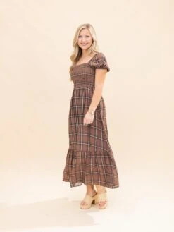 Plaid Smocked Puff Sleeve Ruffle Hem Midi Dress | S-L 25 Plaid Smocked Puff Sleeve Ruffle Hem Midi Dress | S-L -Discount Divas Shop 22604c191dea5a47935a27b6ac7b6101