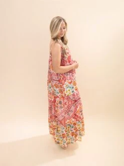 Mixed Print Chiffon Midi Dress W/ Pockets | S-L -Discount Divas Shop 22624187003ce886b29ef695a7c78b98