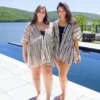 Striped Boho Swim Coverup | S - 3XL