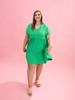 Airflow Tiered Knee Length Dress By DD Design | S-3XL -Discount Divas Shop 22ca0eda0cc3db7004d5e7a3d6c91378