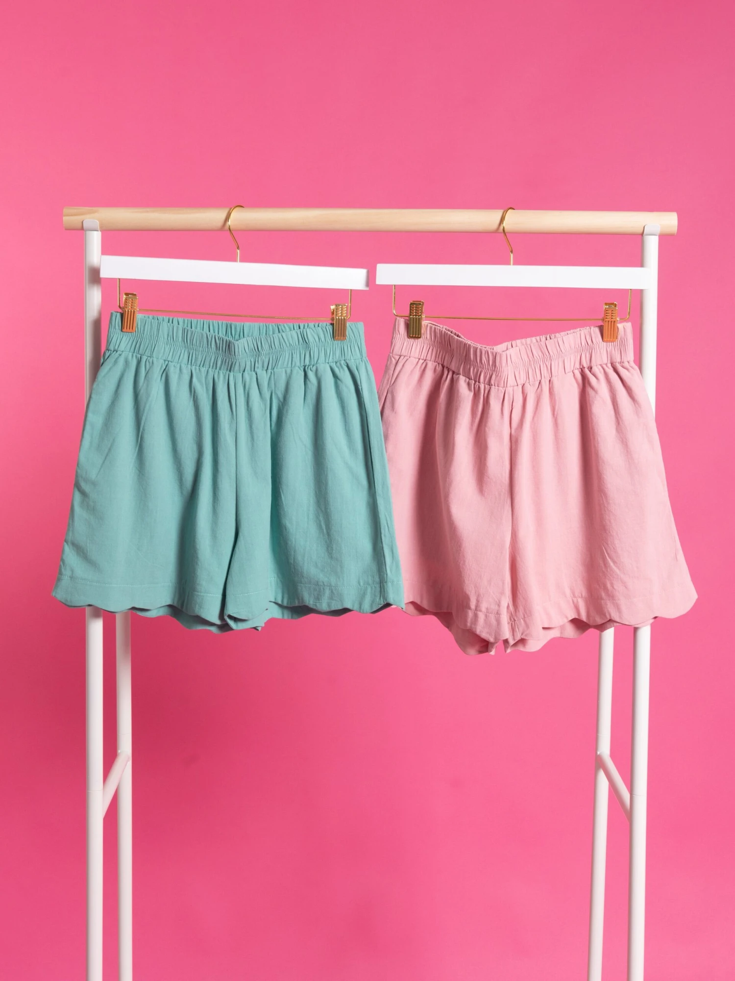 Wavy Hem Elastic Banded Shorts | S-3X Set W/ Sku52223 1 Wavy Hem Elastic Banded Shorts | S-3X Set W/ Sku52223