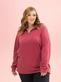 Lived In 1/4 Zip Garment Washed Pullover By DD Design | S-3XL -Discount Divas Shop 244c4e12a62abd6ef1287d6ccdf58d49