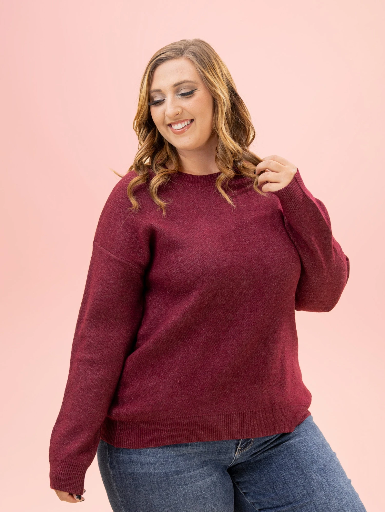 Solid Basic Sweater By DD Design | S-3XL 16 Solid Basic Sweater By DD Design | S-3XL - Image 16