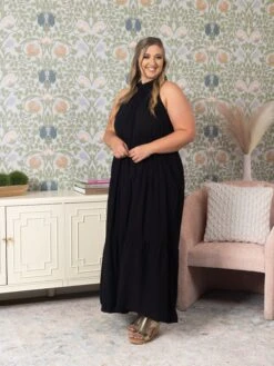 Tiered Halter Neck Maxi Dress | S-3X -Discount Divas Shop 249e13811d78bd9b4e51d1d6549873fc