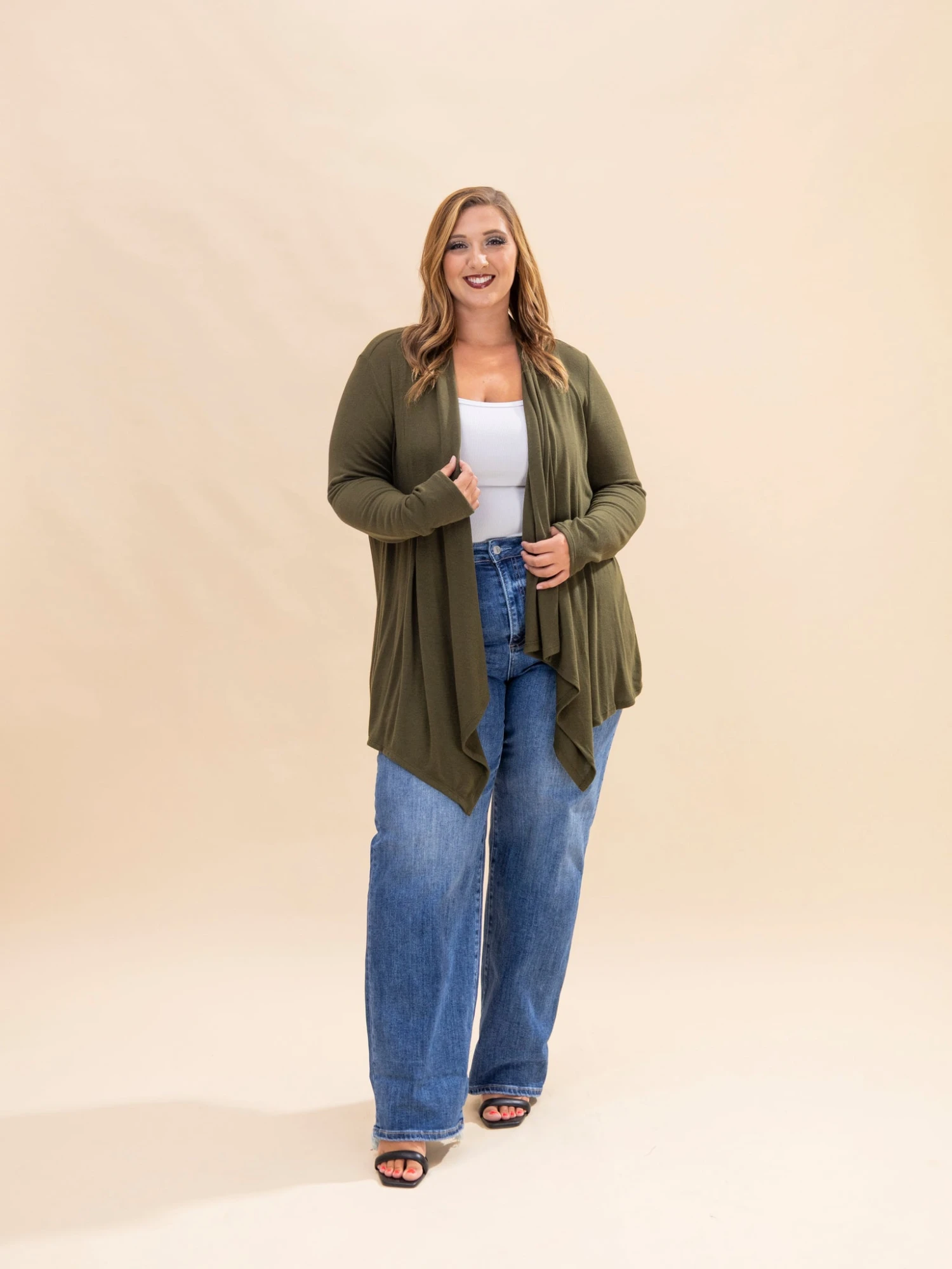 Andree Open Front Long Sleeve Cardigan | S-3X 3 Andree Open Front Long Sleeve Cardigan | S-3X - Image 3