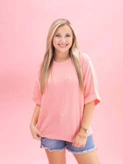 Raised Rib Cuff Sleeve Top By DD Design | S-3XL -Discount Divas Shop 2547cb001966e0f0a06ba63399e4ca03