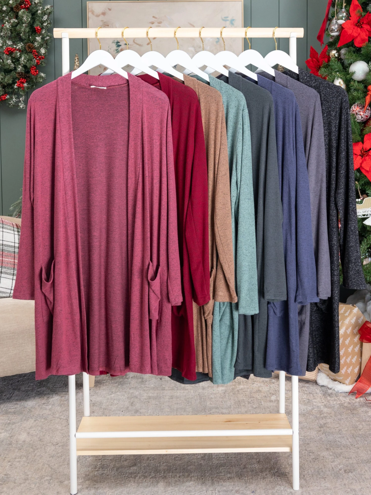 Hacci Long Length 2 Pocket Cardigan | S - XL 1 Hacci Long Length 2 Pocket Cardigan | S - XL