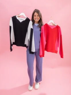 Luxe Scuba Color Block Hoodie By DD Design | S-3XL