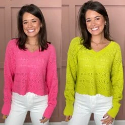 Bohemian Cotton Thread V-Neck Long Sleeve Crochet Top | S - L