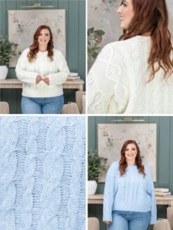 Cable Knit Pullover Sweater | S-XL