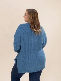 Long Sleeve V Neck Knit Sweater Tunic | S-L -Discount Divas Shop 294839fd1eda7f3741ba32fd944a41d5