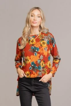 Round Neck Floral Top | S - 3X Sew In Love