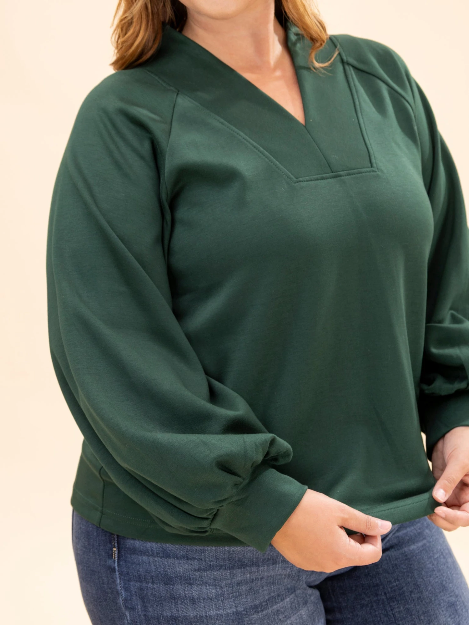 Long Sleeve V Neck Top | S-L 7 Long Sleeve V Neck Top | S-L - Image 7