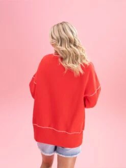 Luxe Fleece Oversized Contrast Stitched Sweatshirt By DD Design | S - 3XL Black Friday -Discount Divas Shop 2b60bbea087a729f61b2c1ad5812cc47