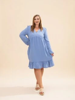 Airflow Long Puff Sleeve Babydoll Dress | S-3XL -Discount Divas Shop 2b9cb06e1a8fb29ae931f907aecd389b