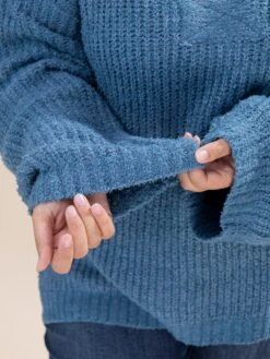 Long Sleeve V Neck Knit Sweater Tunic | S-L -Discount Divas Shop 2d37b0296f310d0d9c766d01f2833b79