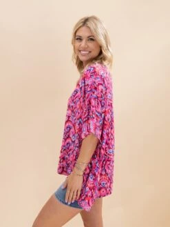 Abstract V Neck Half Sleeve Blouse | S-XL -Discount Divas Shop 2de5d81b4d10d5e1692c6bebc3388eaf