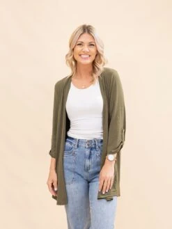 Dear Scarlett Wrinkle Free 3/4 Sleeve Open Front Cardigan | S-3X -Discount Divas Shop 2e930b28b2c2a78c994000d26a717a93