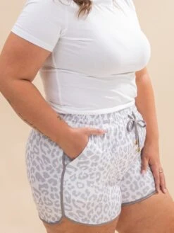 Leopard Elastic Waist Lace Up Contrast Trim Casual Shorts | S-XL -Discount Divas Shop 2e9ed7173d1fcaa49ad937af45438f2e