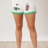 Golf Sequin Embroidered Shorts | S - L Fantastic Fawn
