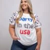 BiBi Party In The USA Puff Sleeve Top | S - XL