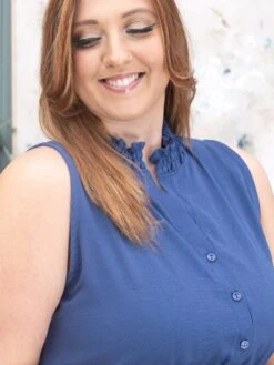 Airflow Sleeveless Ruffle Neck Maxi Dress By DD Design | S-3X -Discount Divas Shop 313e2c74382bed69eb27aaac9df041b5