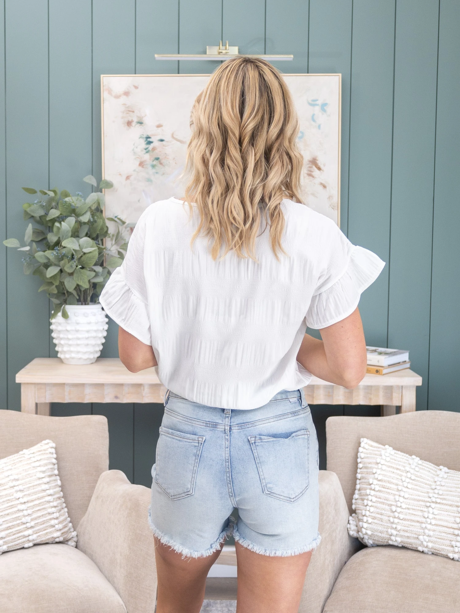 Risen High Rise Distressed Shorts | S-XL 4 Risen High Rise Distressed Shorts | S-XL - Image 4