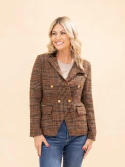 Tweed Long Sleeve Blazer | S-L -Discount Divas Shop 326110751a5f54ffaf4cd3c07f56b7ec