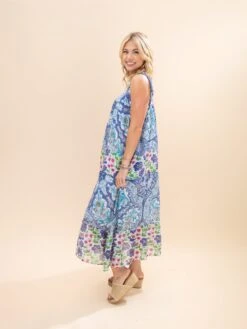 Mixed Print Chiffon Midi Dress W/ Pockets | S-L -Discount Divas Shop 32a885ef84c5a44b42d0cc41c9f10d68