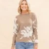 STACCATO Floral Jacquard Sweater | S-XL Back To School