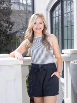 Striped Print Ribbed Knit Sleeveless Top | S-2XL -Discount Divas Shop 334c45069747b289432426d62fe40075